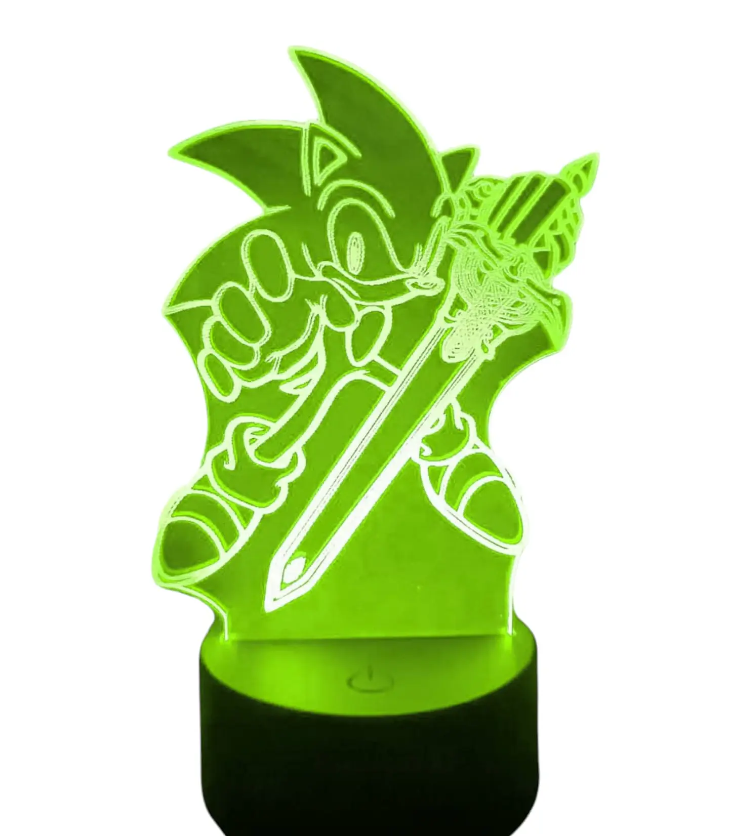 Lampara 3D Sonic de 7 colores 2