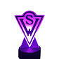 Lampara 3D Santiago Wanderers de 7 colores - Miniatura 3