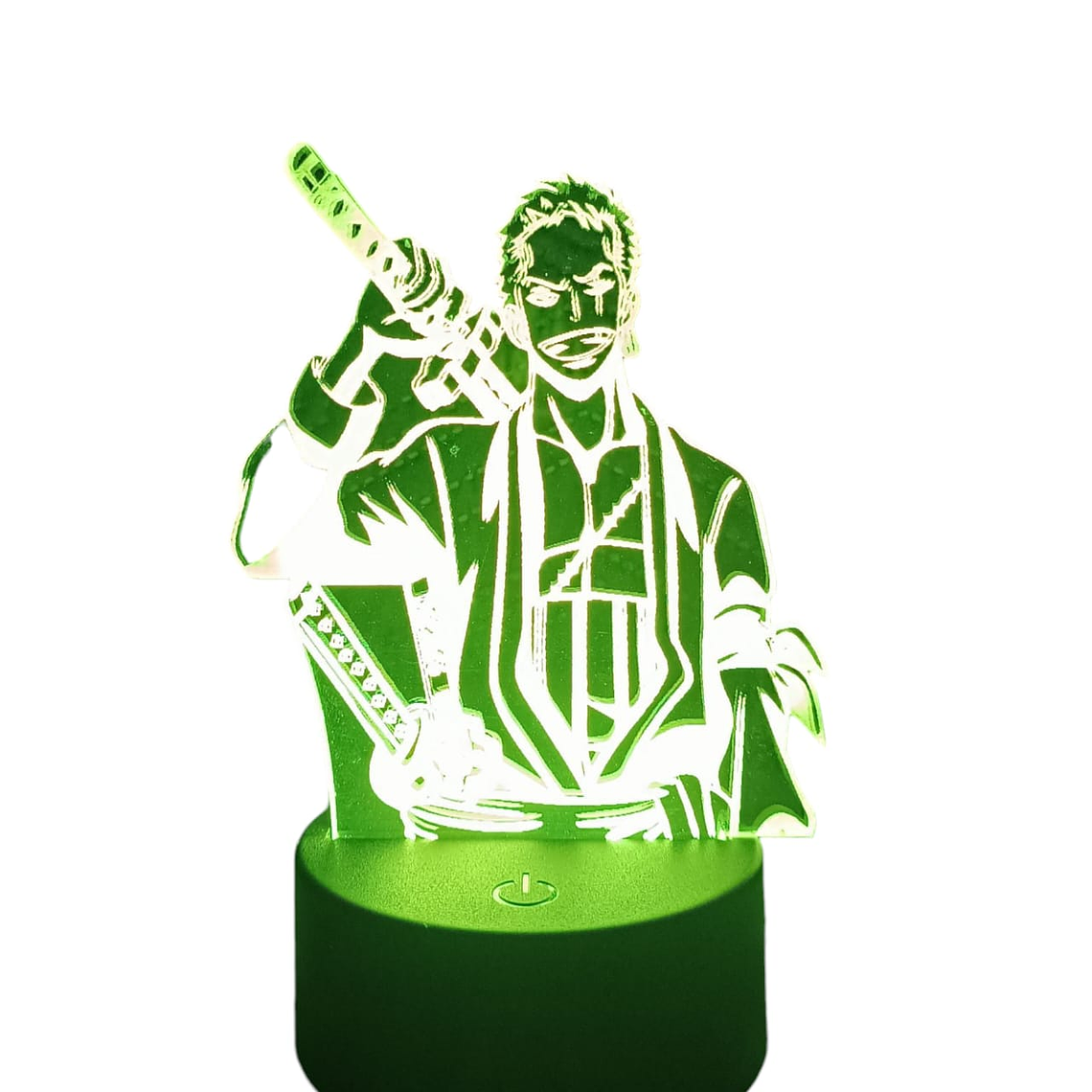Lampara 3D Zoro One Piece de 7 colores 4