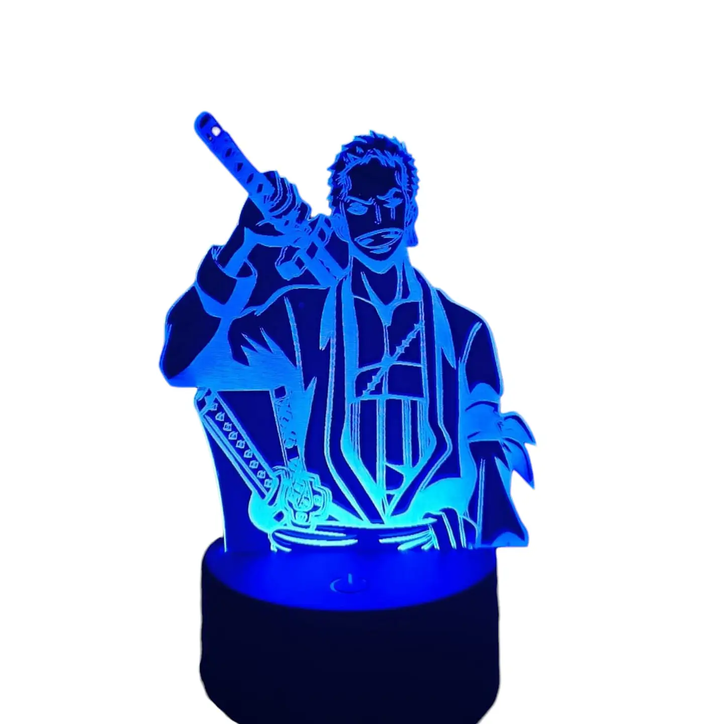 Lampara 3D Zoro One Piece de 7 colores 2