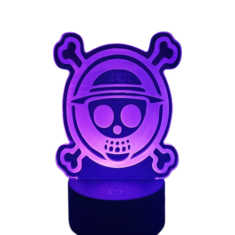 Lampara 3D Logo One Piece de 7 colore 4