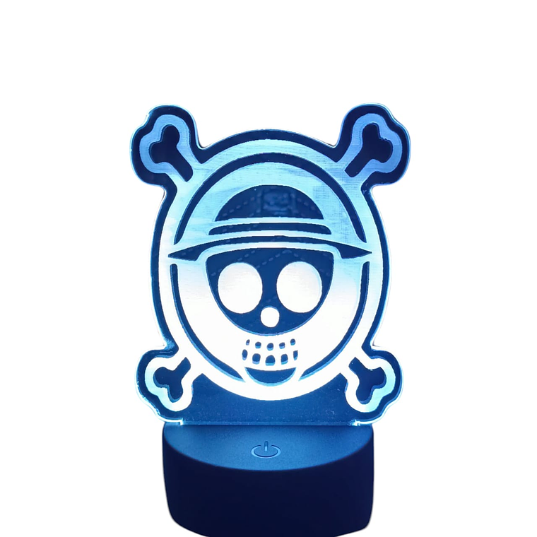 Lampara 3D Logo One Piece de 7 colore 2