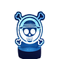 Lampara 3D Logo One Piece de 7 colore - Miniatura 2