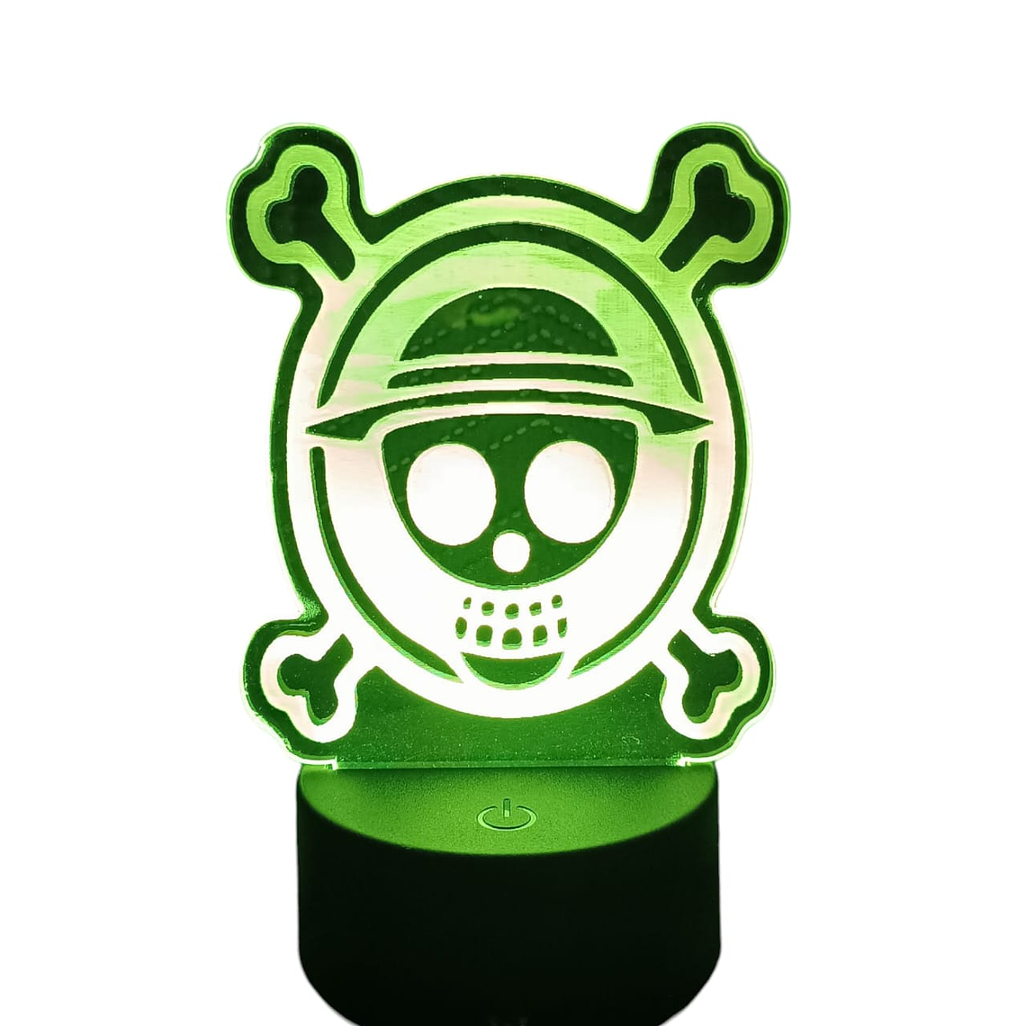 Lampara 3D Logo One Piece de 7 colore 3