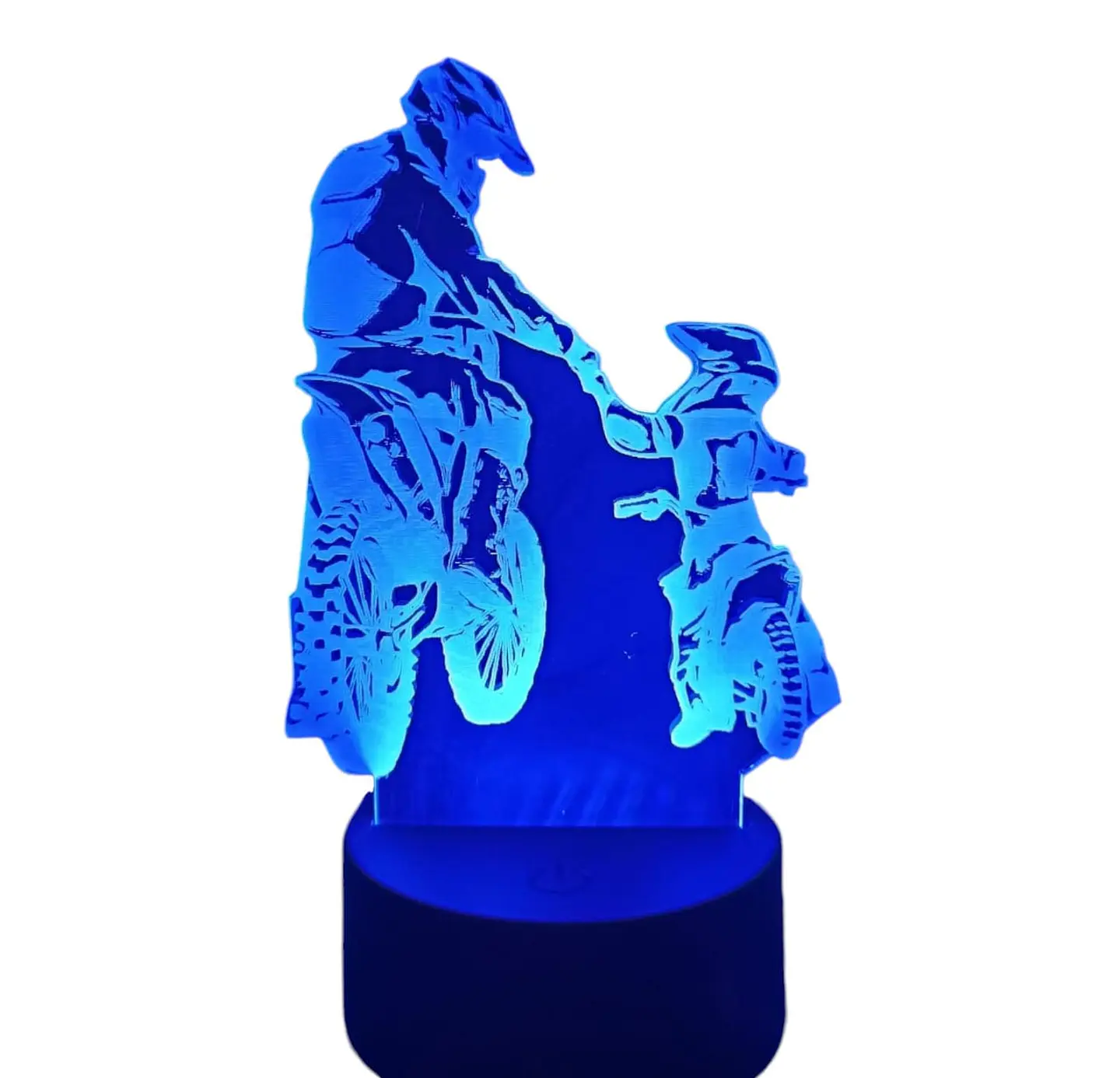 Lampara 3D Moto Papá e Hijo de 7 colores 4