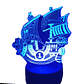 Lampara 3D Barco One Piece de 7 colores - Miniatura 4