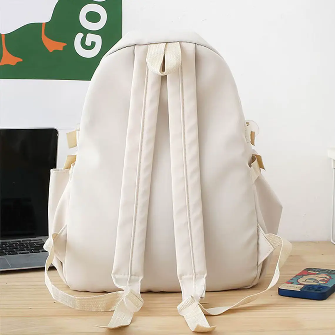 Mochila Kawai Blanca 4