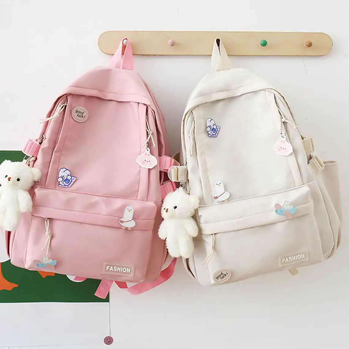 Mochila Kawai Rosa 2