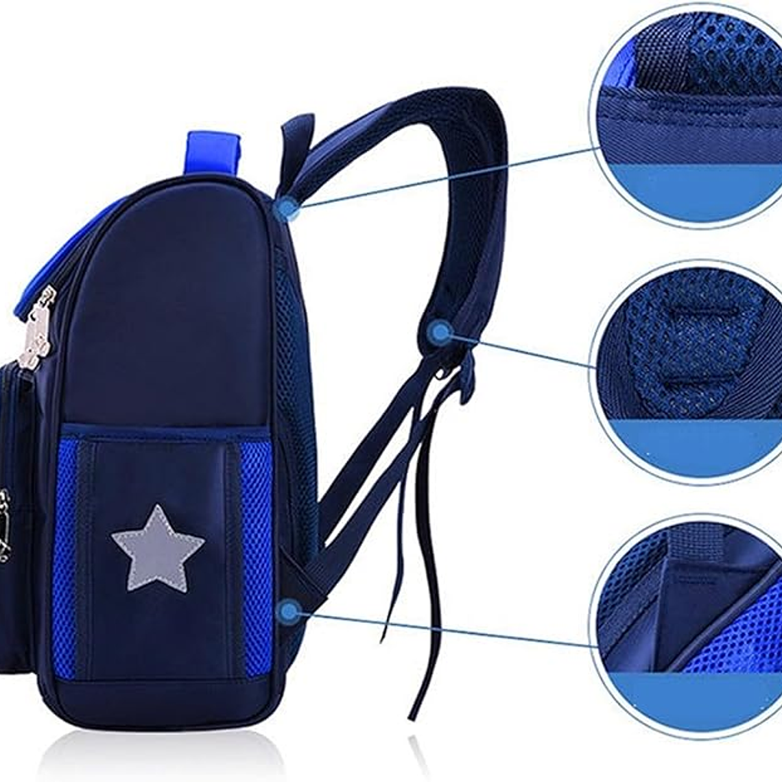 Mochila Escolar Azul Ligera para Niño 4