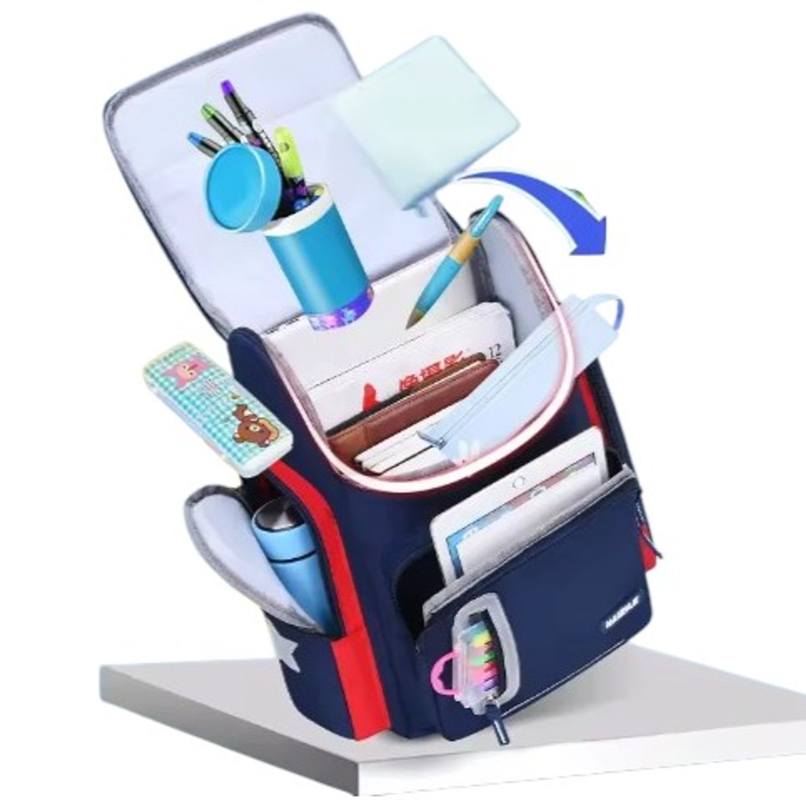 Mochila Escolar Azul Ligera para Niño 5