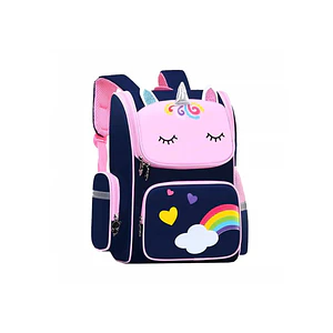 Mochila unicornio azul