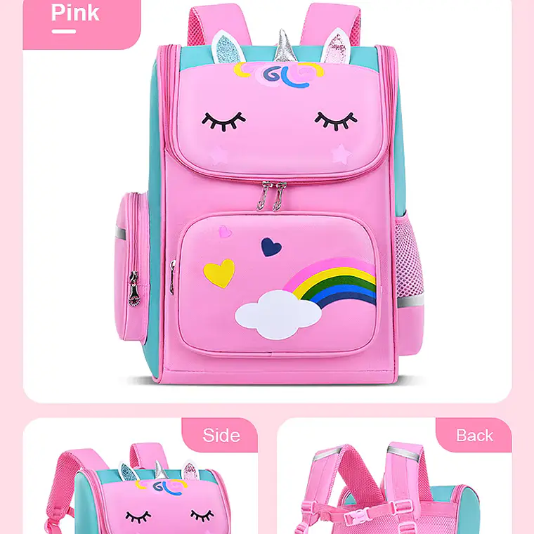 Mochila unicornio Rosada 2