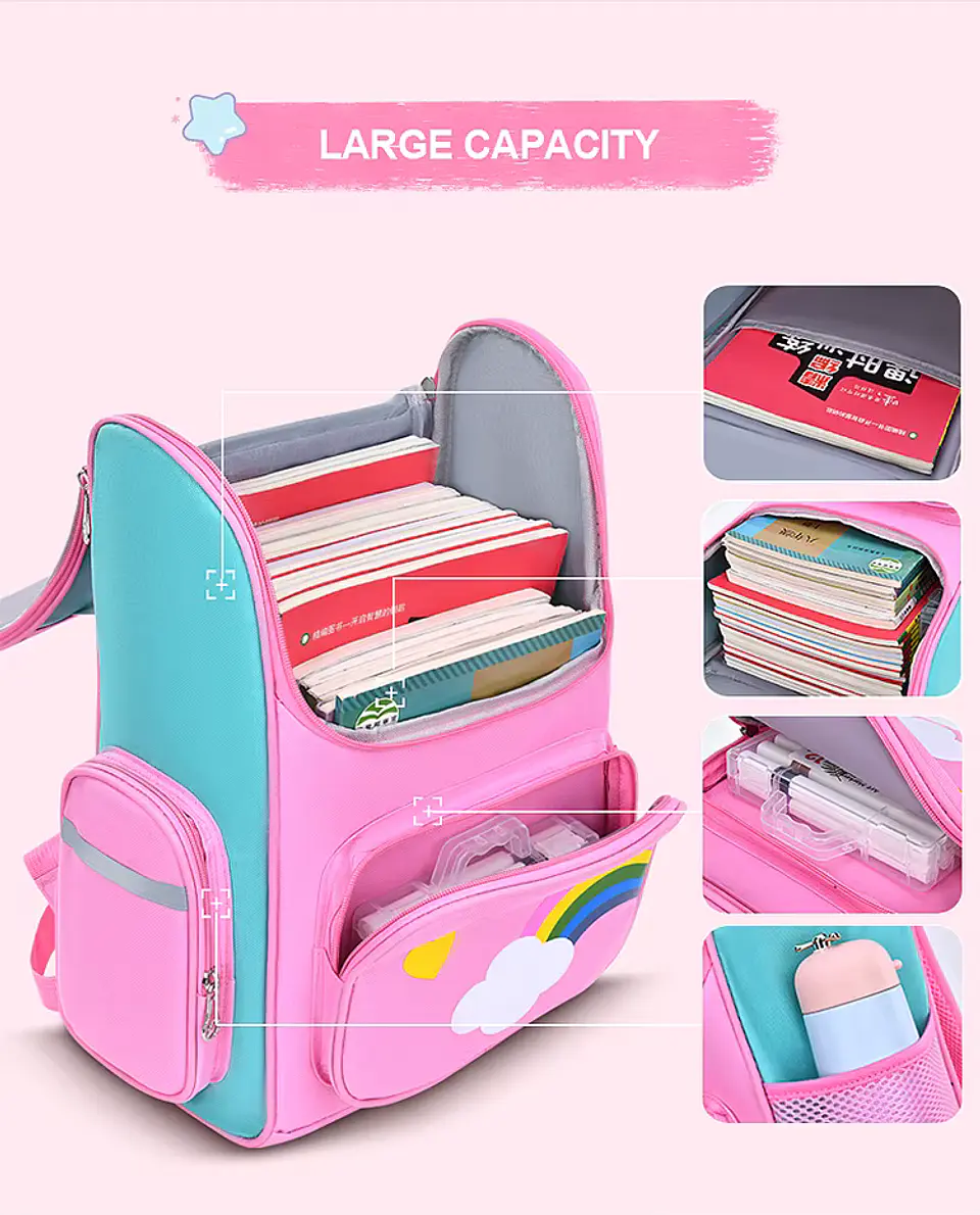 Mochila unicornio Rosada 3