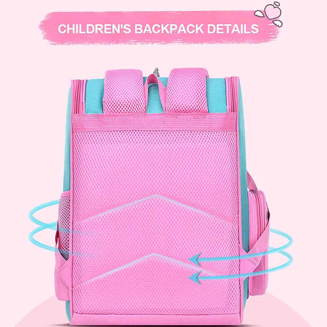 Mochila unicornio Rosada 4