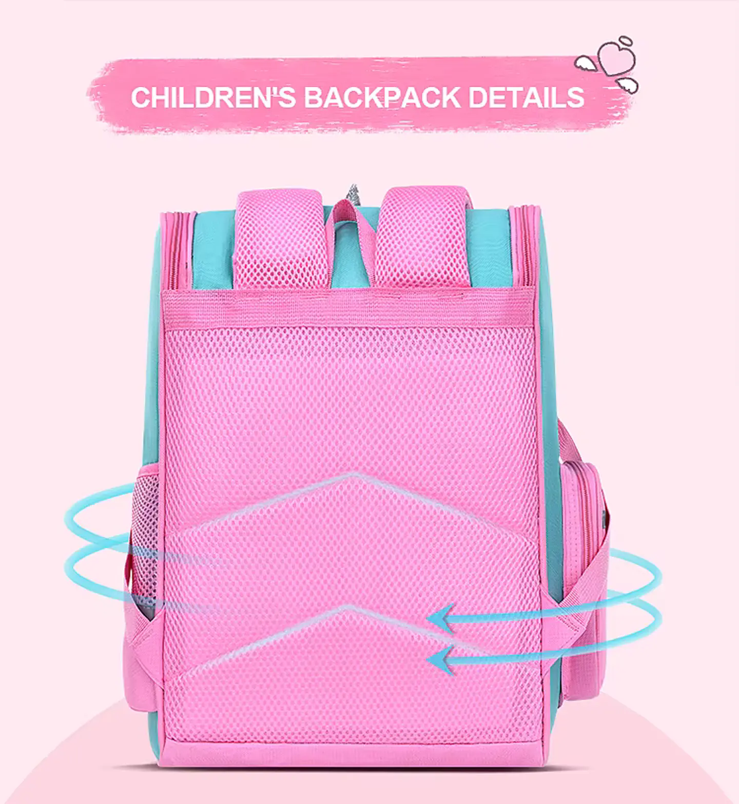 Mochila unicornio Rosada 4