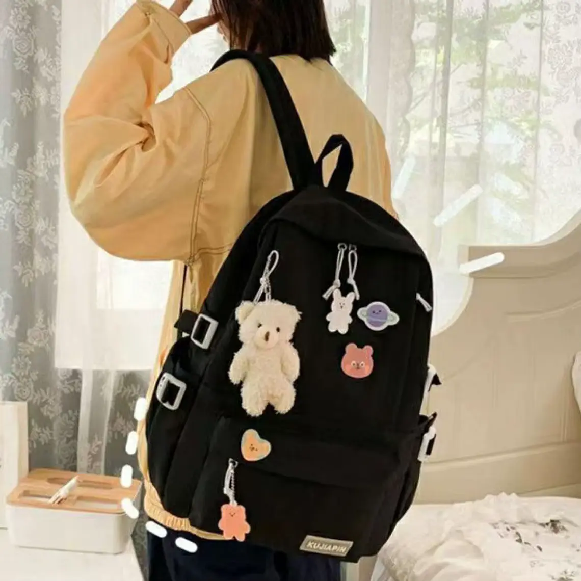 Mochila Kawai Negra 2