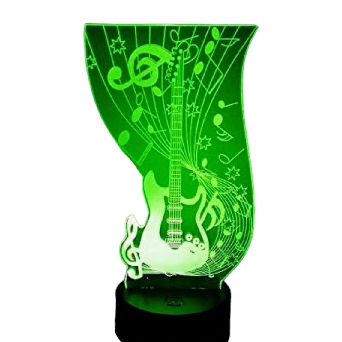 Lampara 3D Guitarra Electrica de 7 colores 2