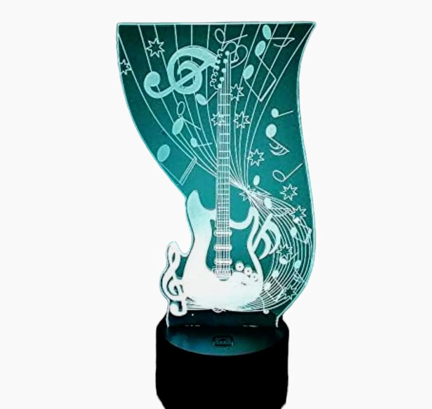 Lampara 3D Guitarra Electrica de 7 colores 4