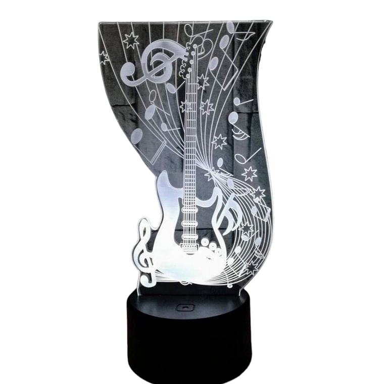 Lampara 3D Guitarra Electrica de 7 colores 1