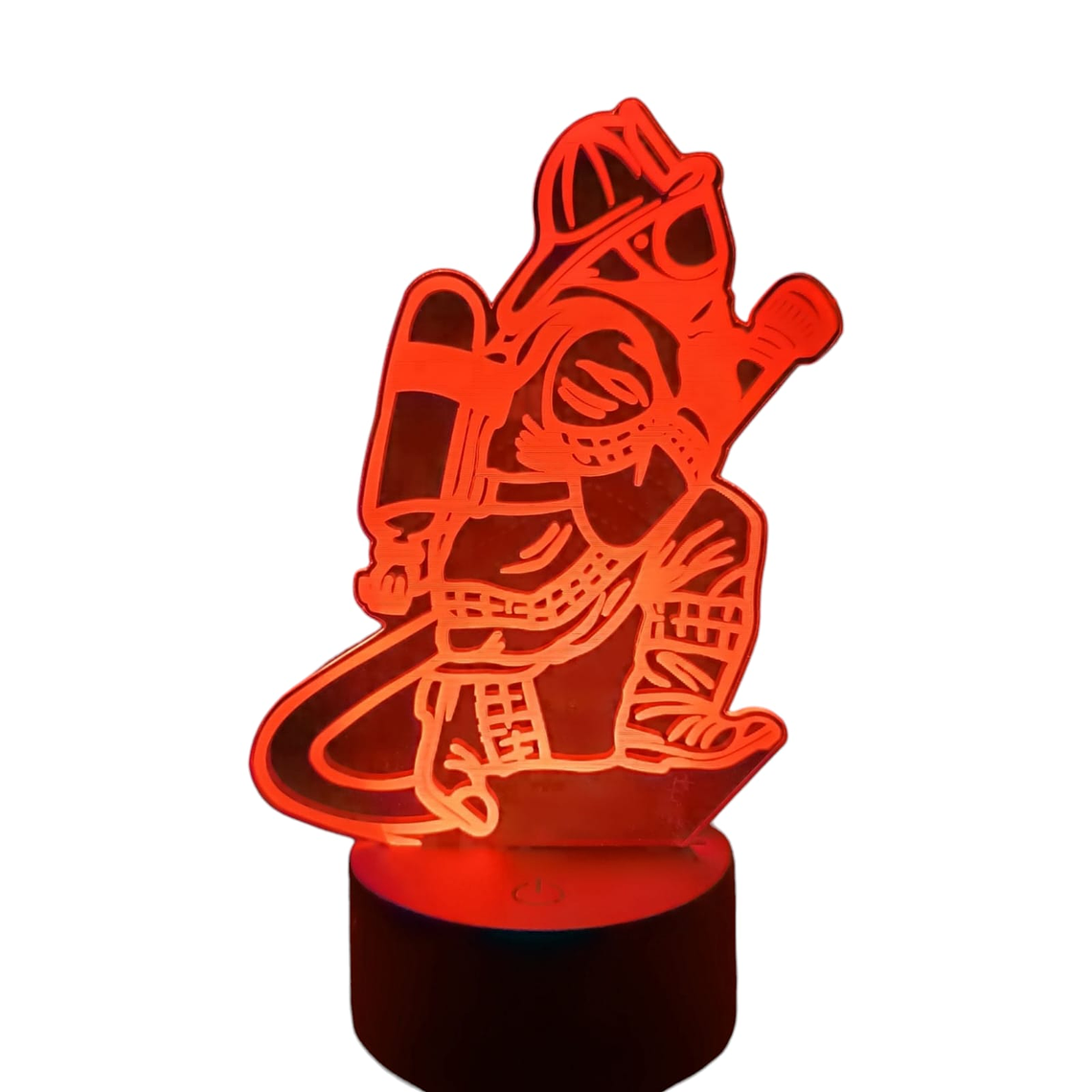 Lampara 3D Bombero de 7 colores 1
