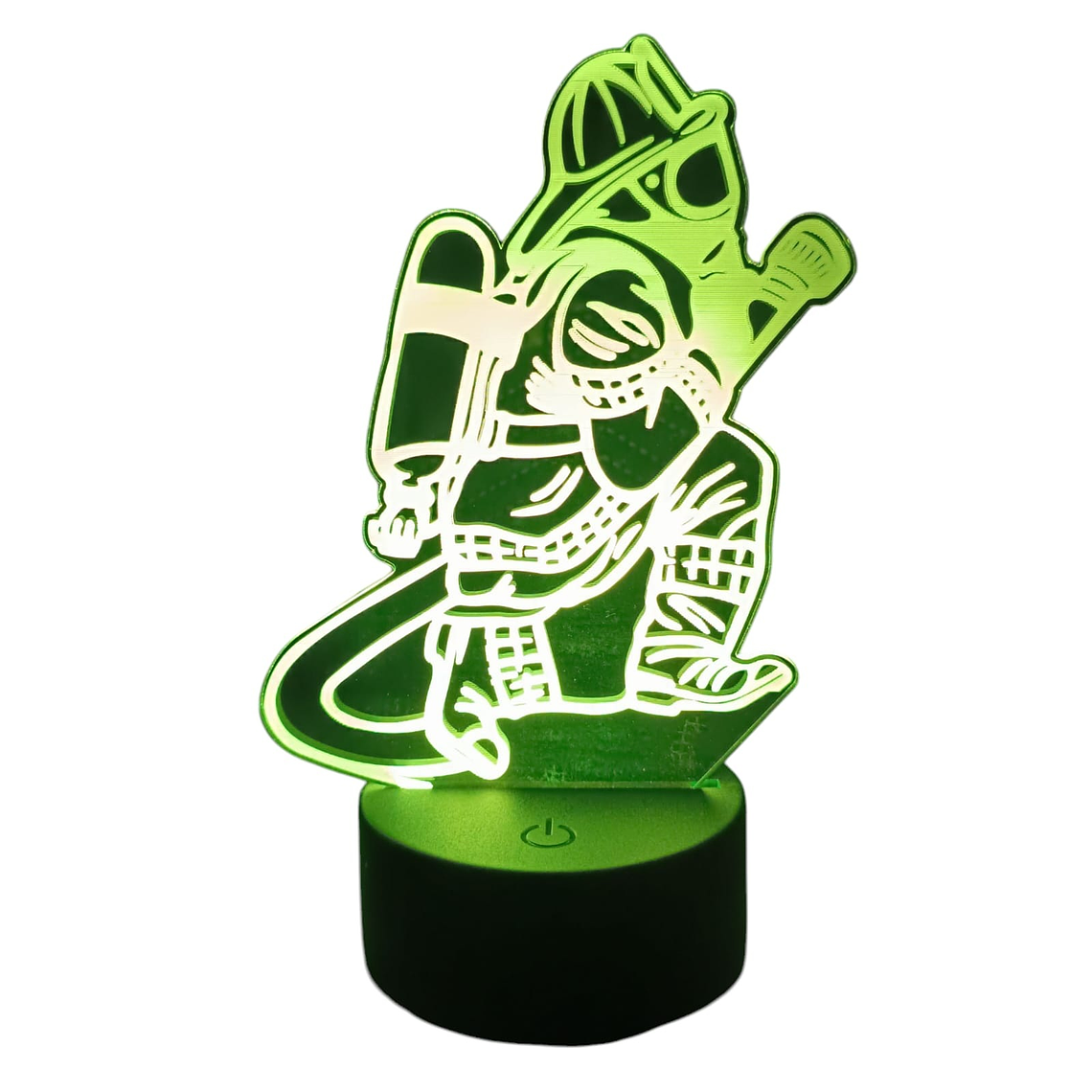 Lampara 3D Bombero de 7 colores 3