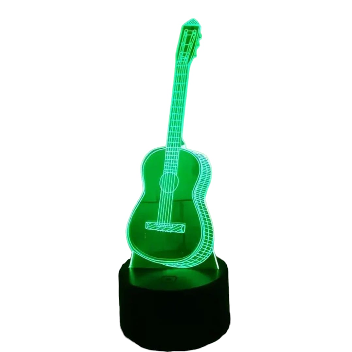 Lampara ilusión 3D Guitarra de 7 colores 1