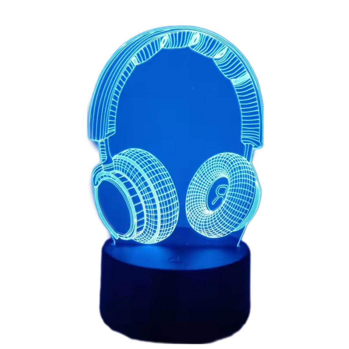 Lampara 3D Audífonos Gamers de 7 colores 4