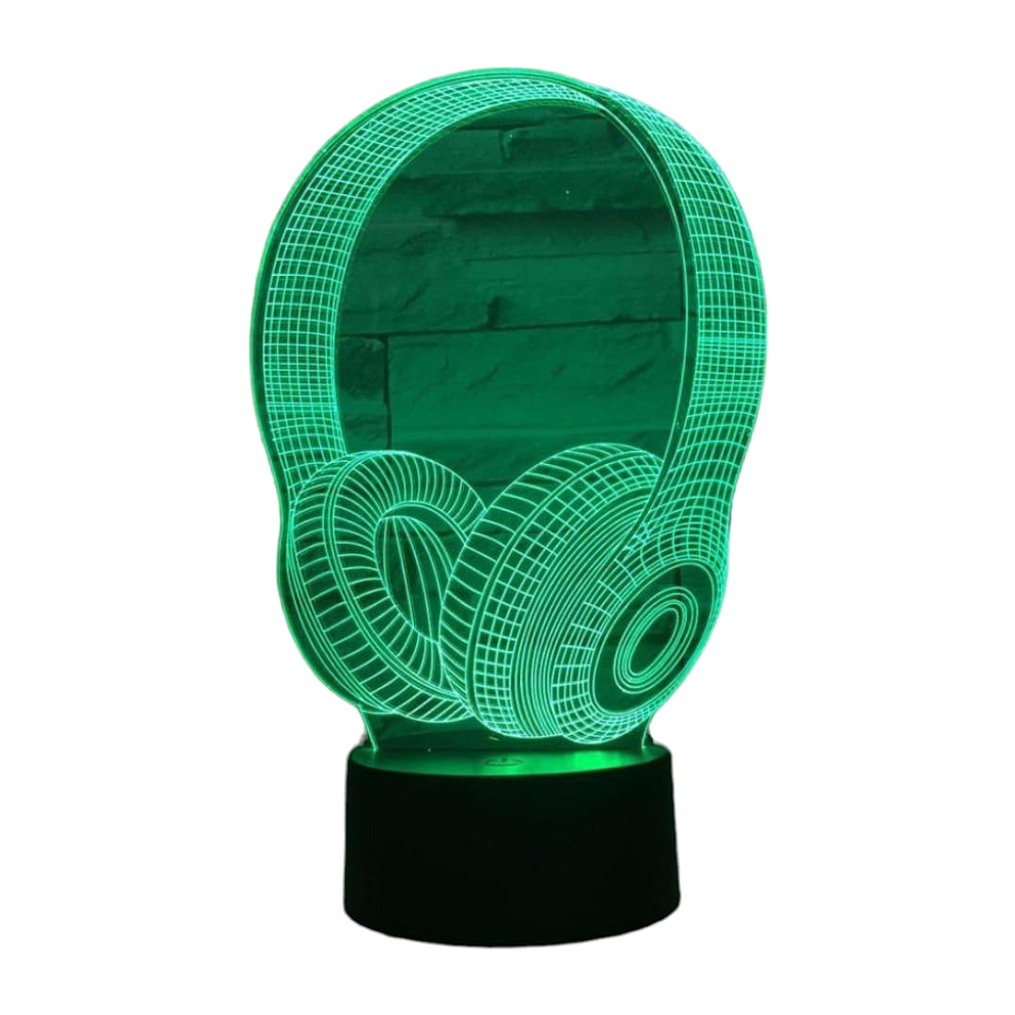 Lampara 3D Audífonos de 7 colores 2