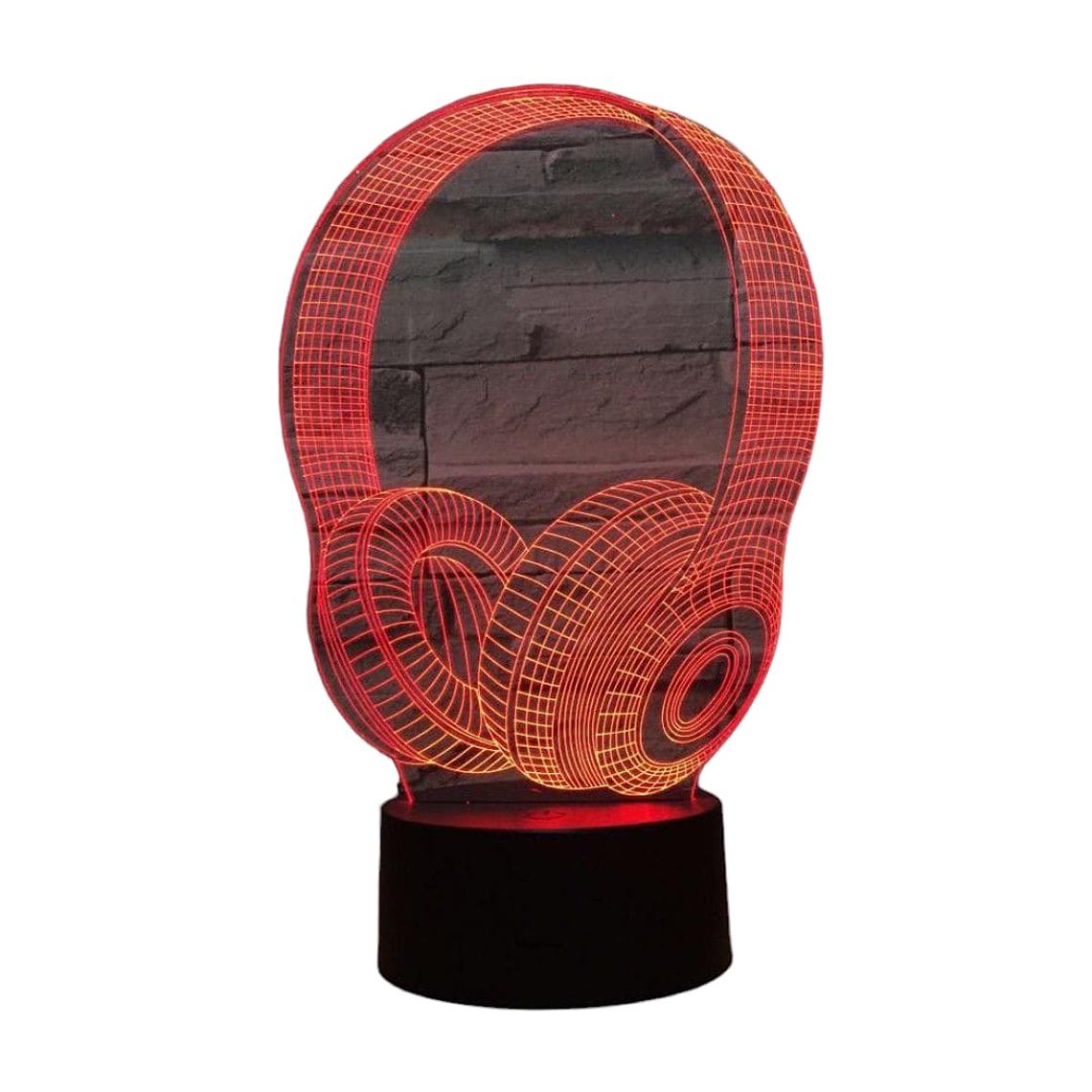 Lampara 3D Audífonos de 7 colores 1