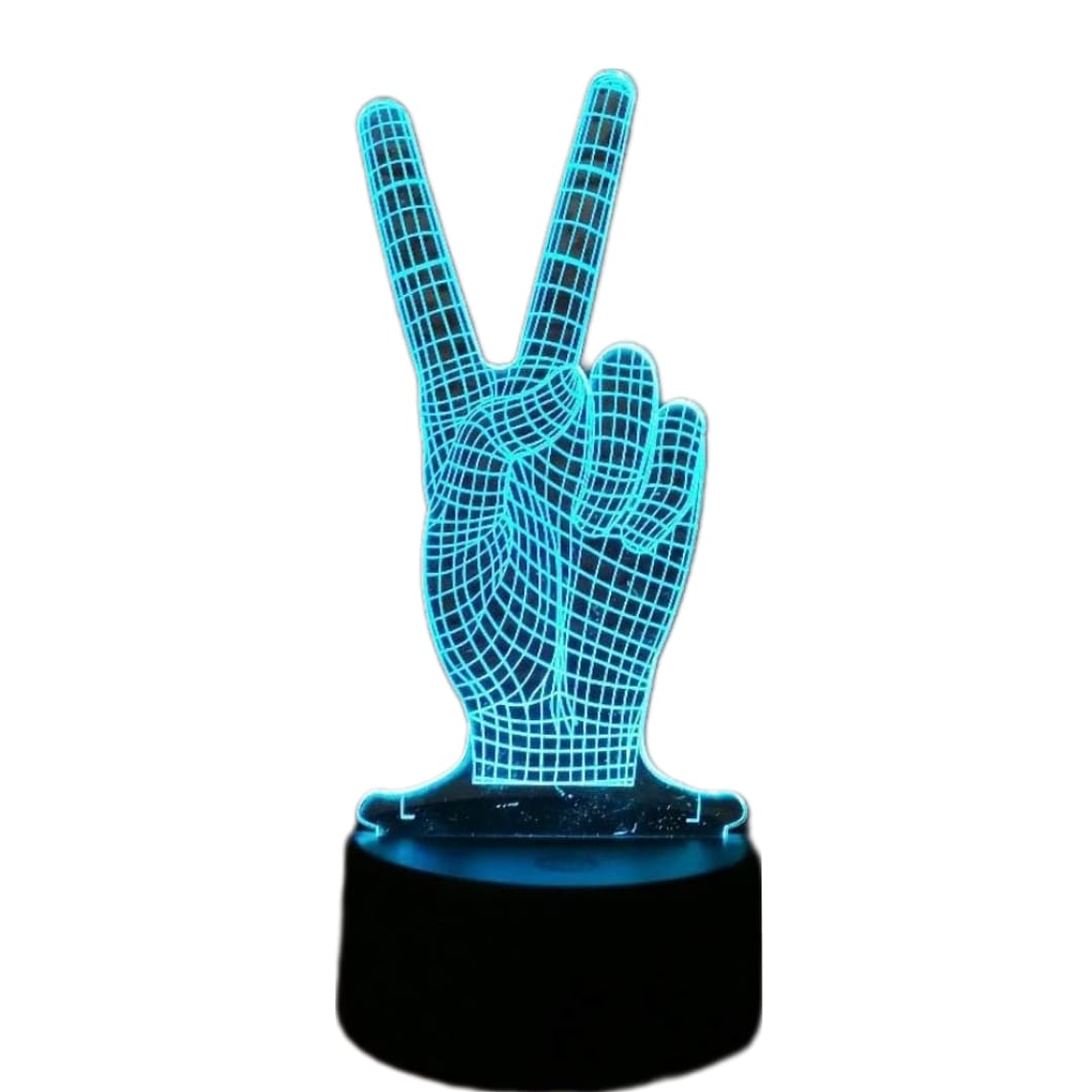Lampara 3D Amor y Paz de 7 colores 1