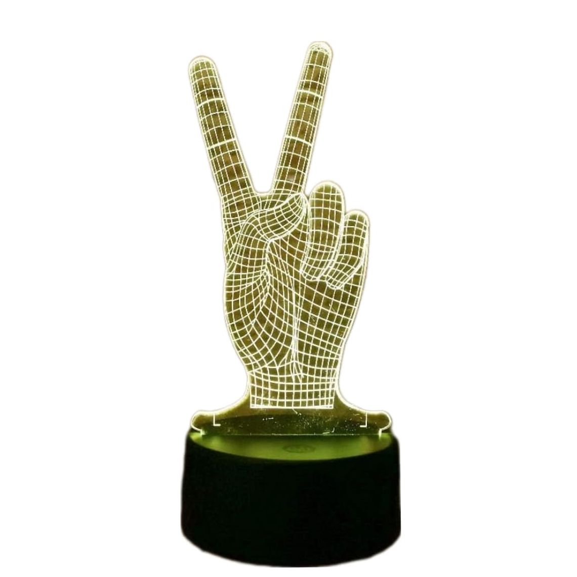 Lampara 3D Amor y Paz de 7 colores 2