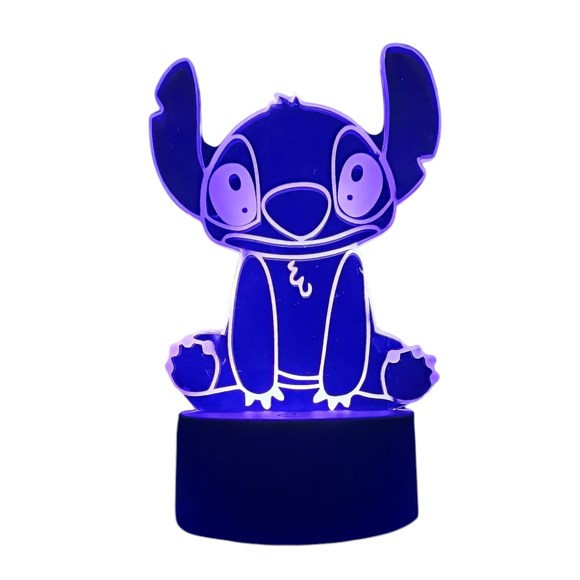 Lampara 3D Stitch de 7 colores 4