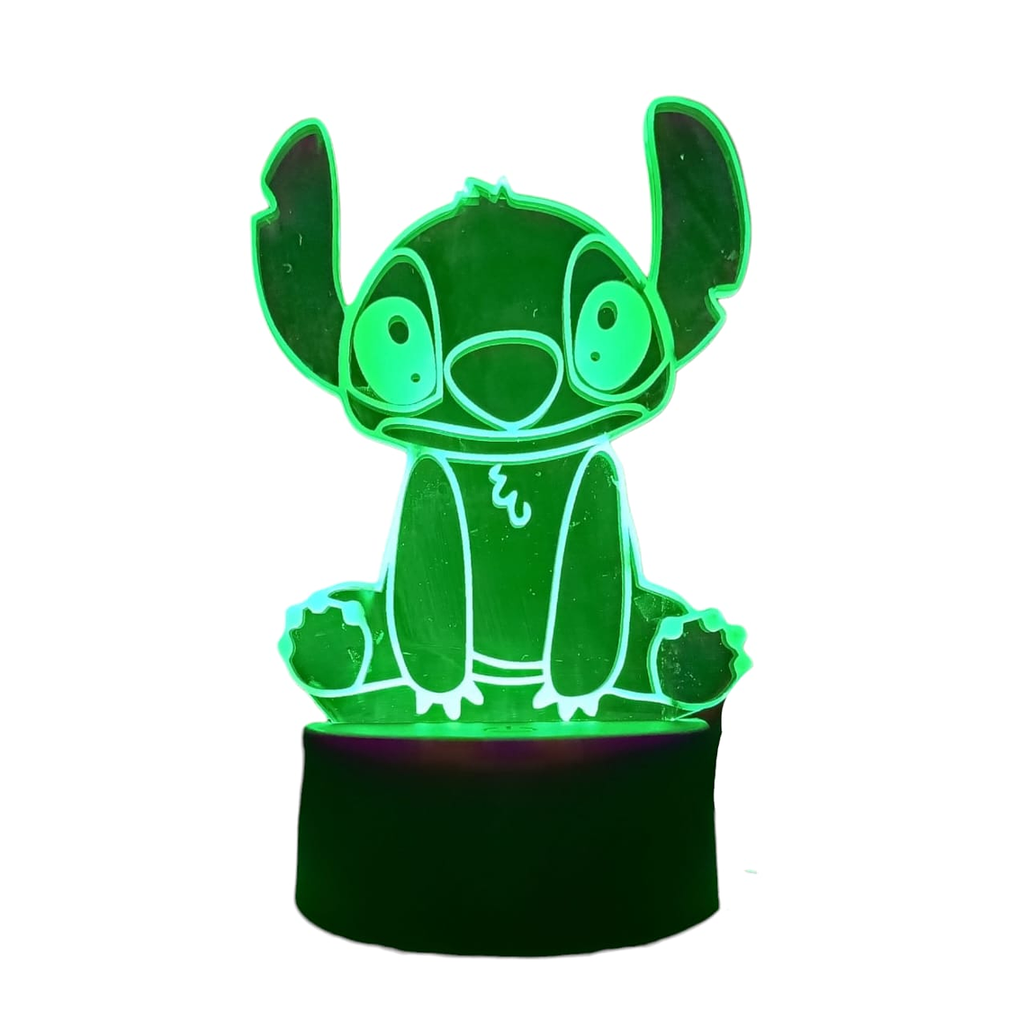 Lampara 3D Stitch de 7 colores 3