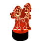 Lampara 3D Mario Y Luigi 7 colores - Miniatura 1