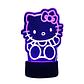Lampara 3D Hello Kitty de 7 colores - Miniatura 1