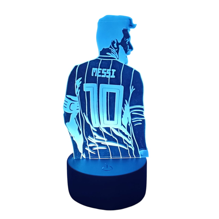 Lampara 3D Messi de 7 colores 3