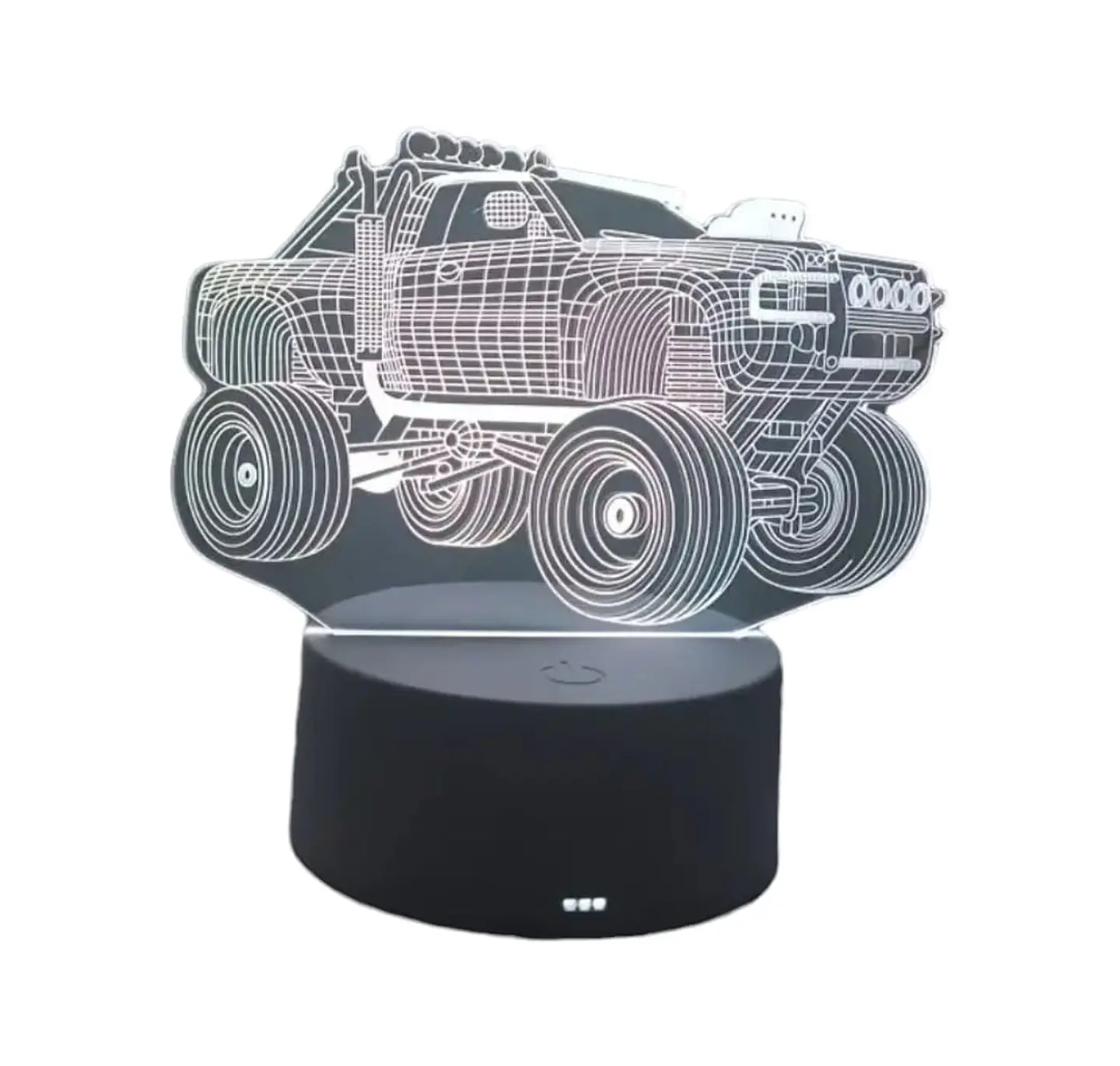 Lampara 3D Monster truck de 7 colores 1