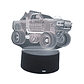 Lampara 3D Monster truck de 7 colores - Miniatura 1