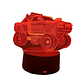 Lampara 3D Monster truck de 7 colores - Miniatura 4