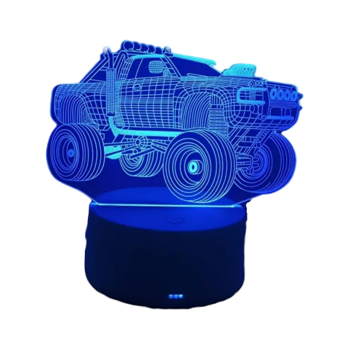 Lampara 3D Monster truck de 7 colores 3