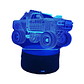 Lampara 3D Monster truck de 7 colores - Miniatura 3