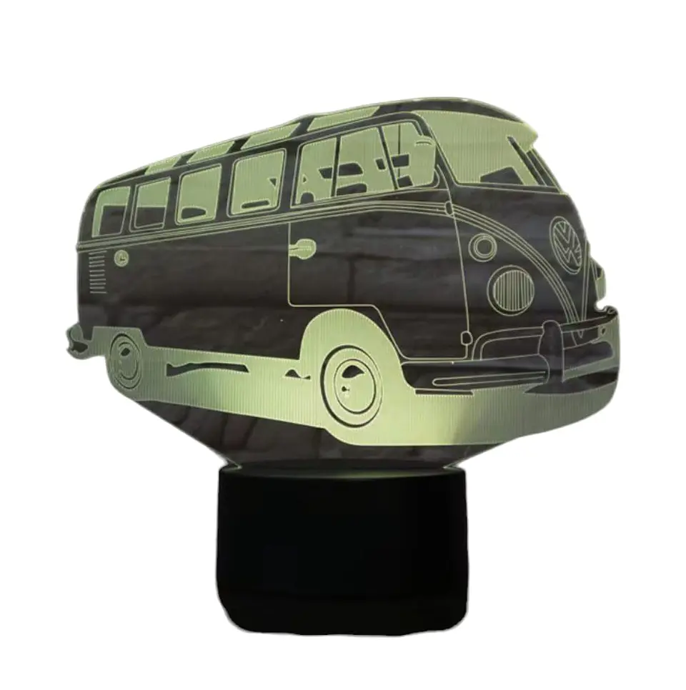 Lampara 3D Combi de 7 colores 2