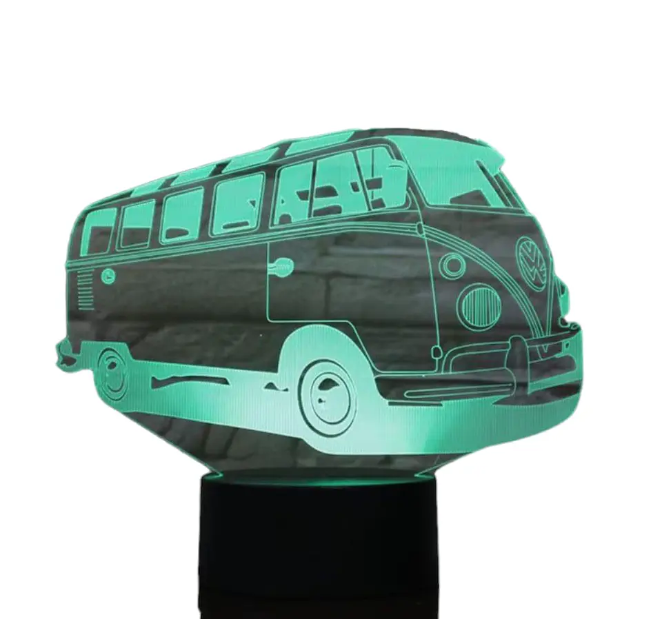 Lampara 3D Combi de 7 colores 3
