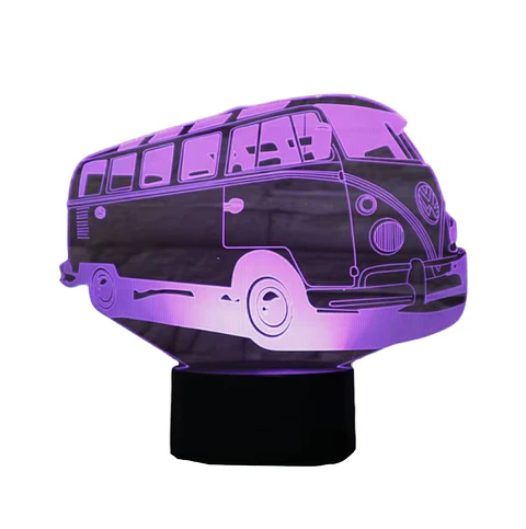 Lampara 3D Combi de 7 colores