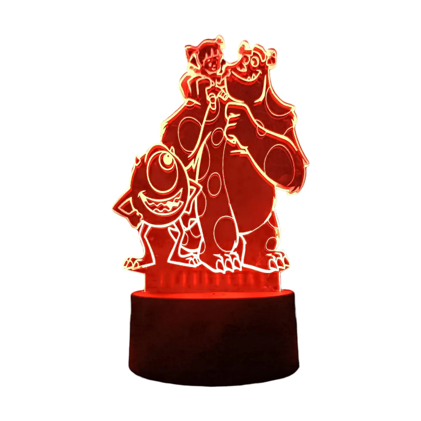 Lampara 3D Monster inc de 7 colores 4