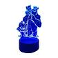 Lampara 3D Monster inc de 7 colores - Miniatura 2
