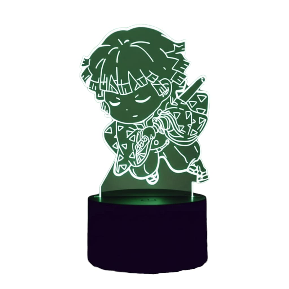 Lampara 3D Demon Slayer Zenitsu 7 colores 1