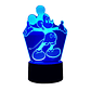 Lampara 3D Mickey Mouse de 7 colores - Miniatura 4