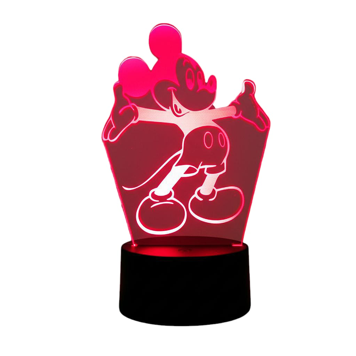 Lampara 3D Mickey Mouse de 7 colores 2