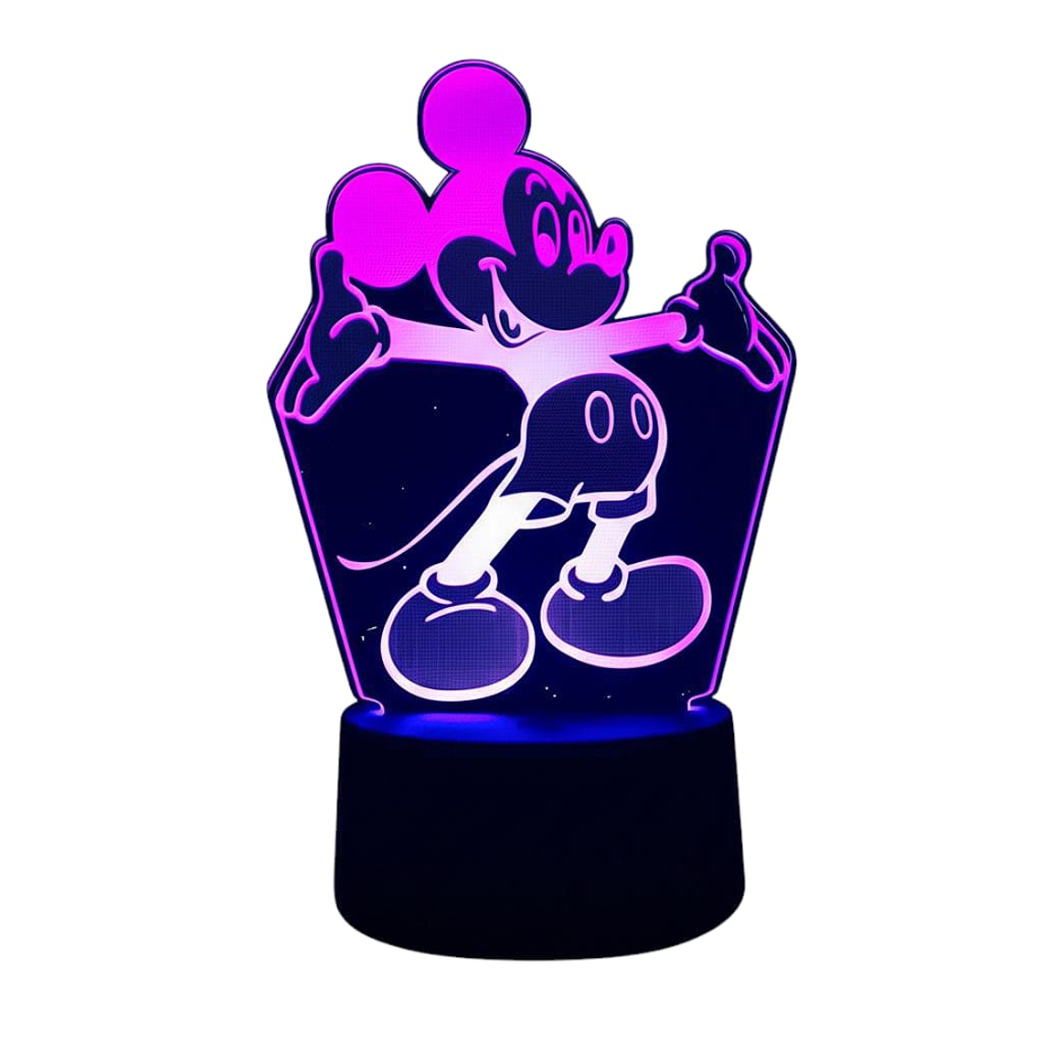 Lampara 3D Mickey Mouse de 7 colores 1